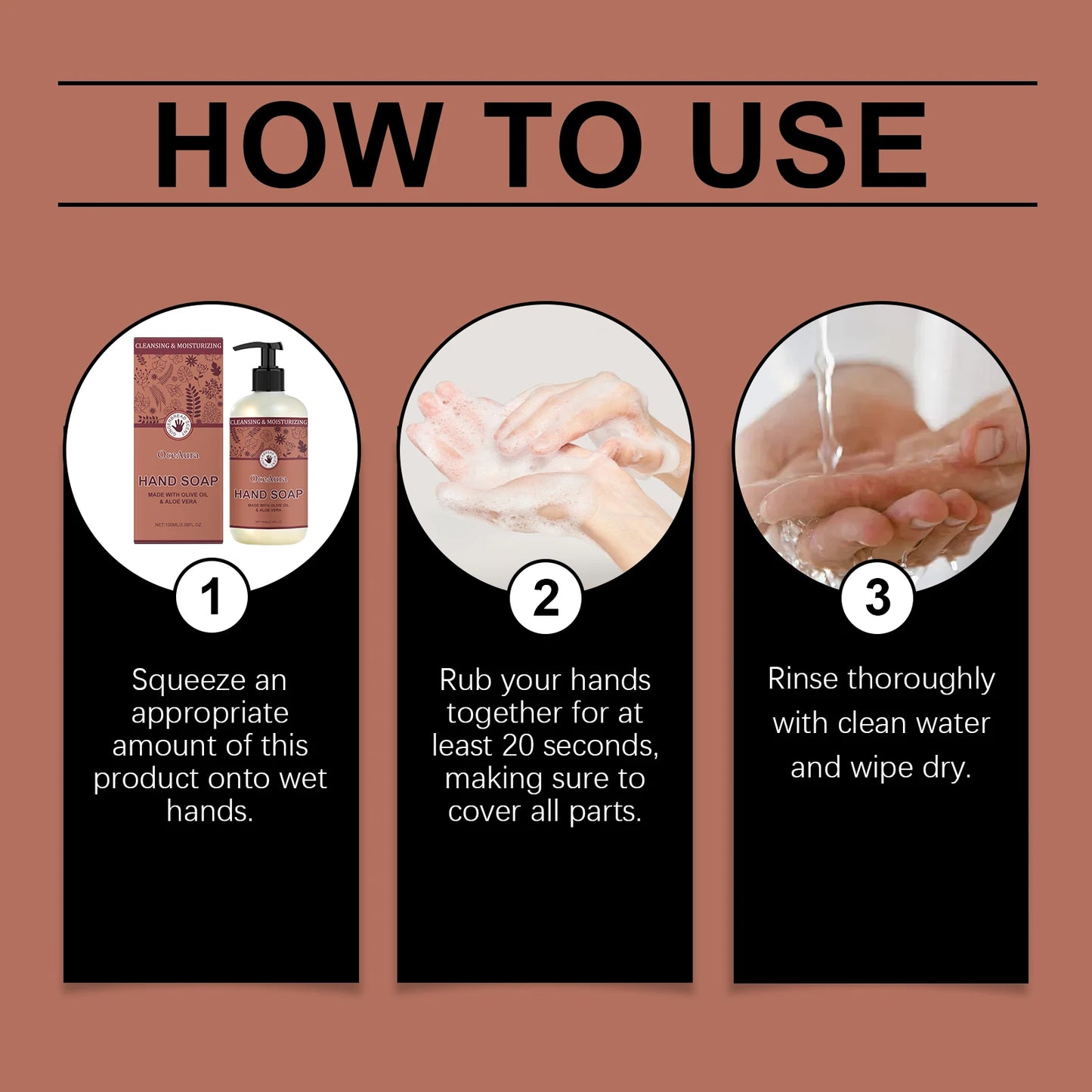 Oceaura Olive Oil Liquid Hand Soap