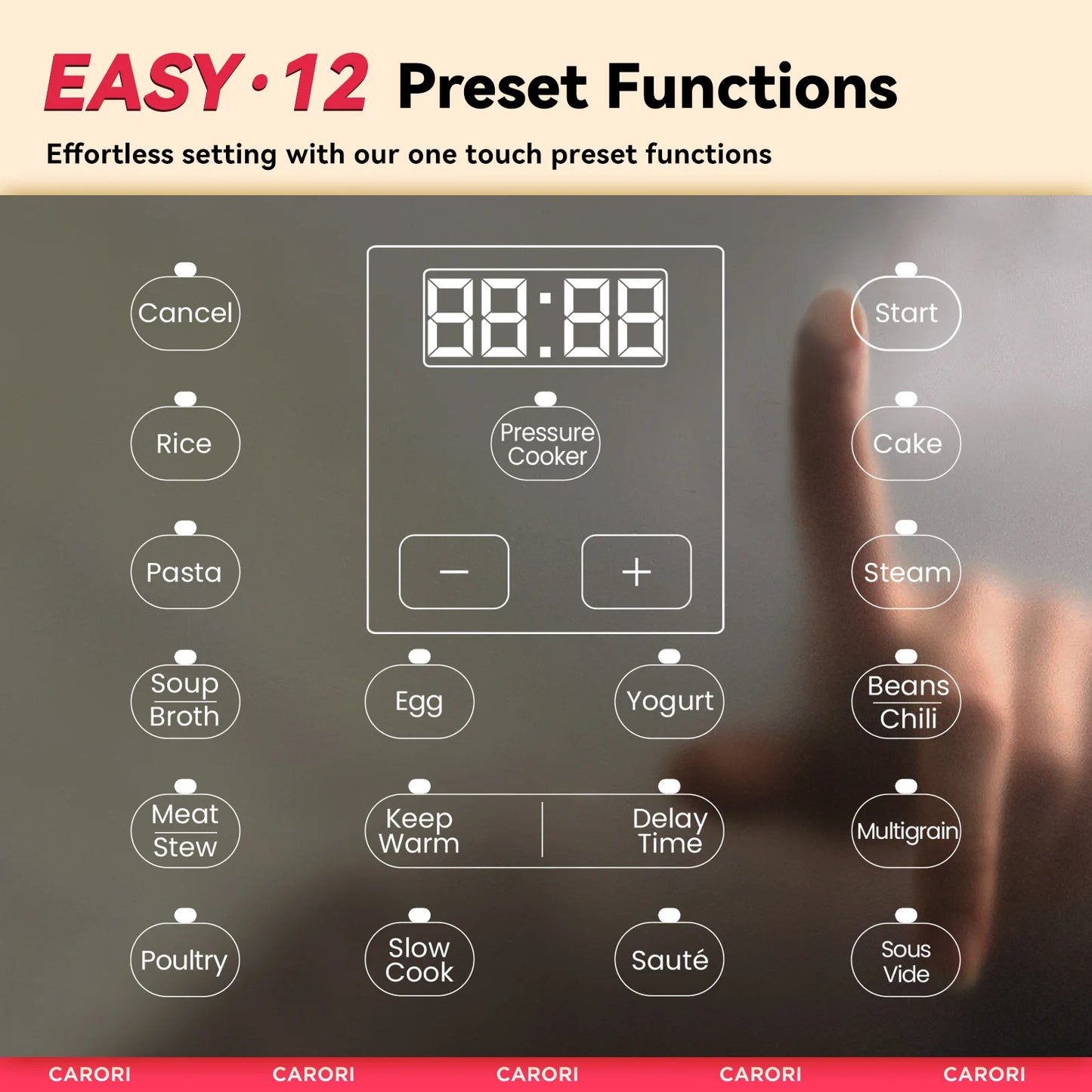 1200W 12-in-1 Electric Pressure Cooker