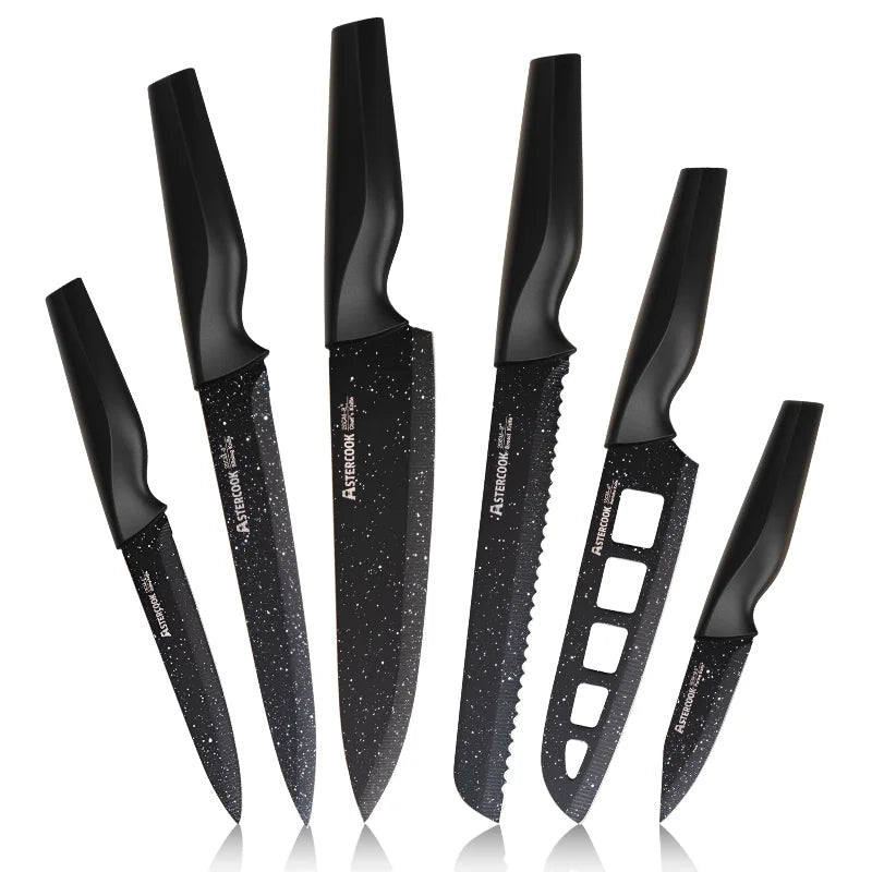 6PCS Stainless Steel Kitchen Knife Set