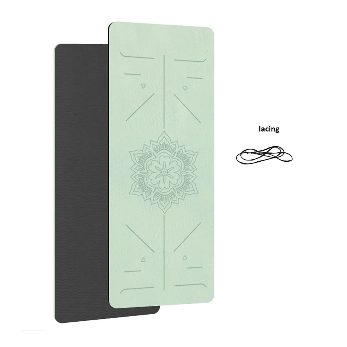Non-Slip Yoga Mat with Alignment Guide