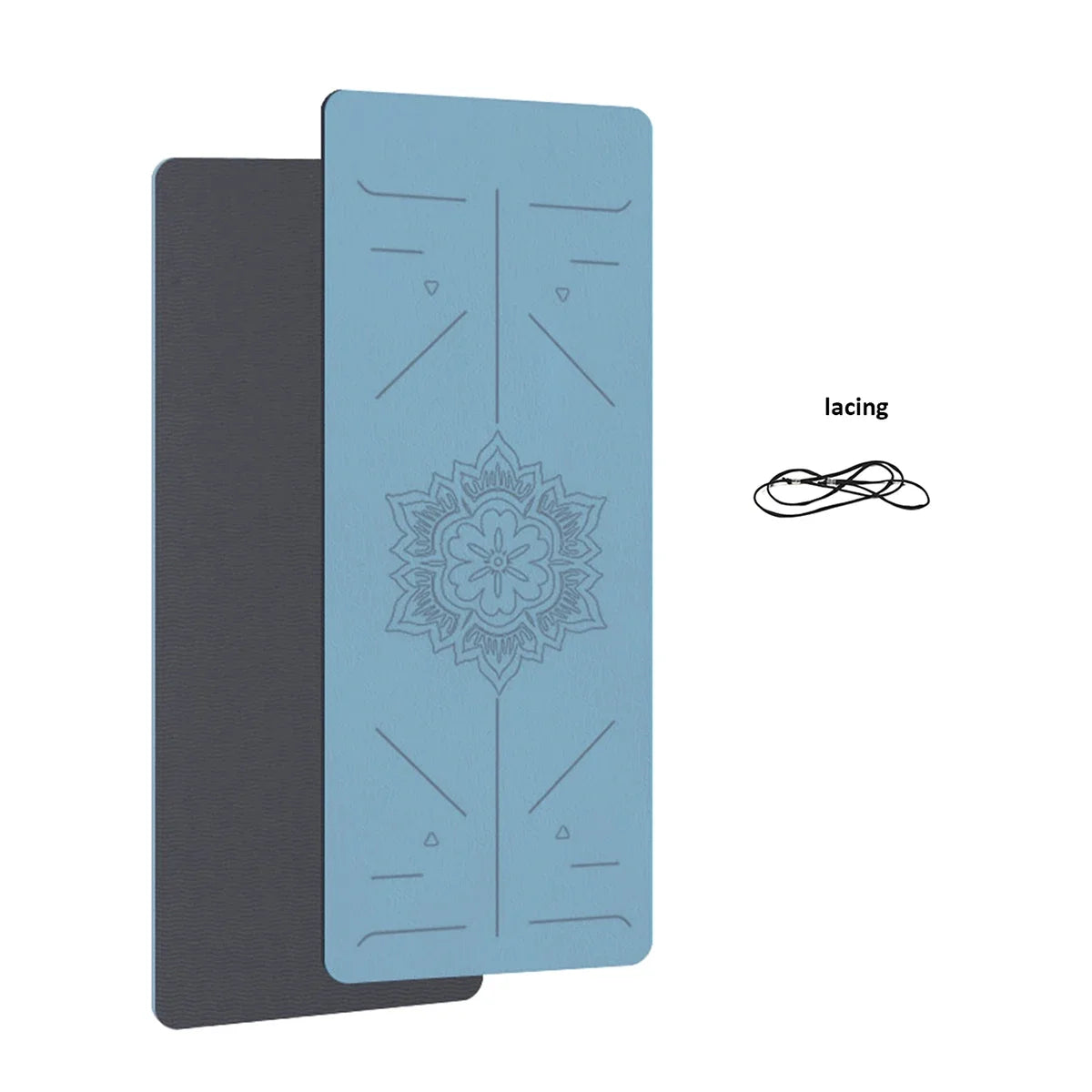 Non-Slip Yoga Mat with Alignment Guide