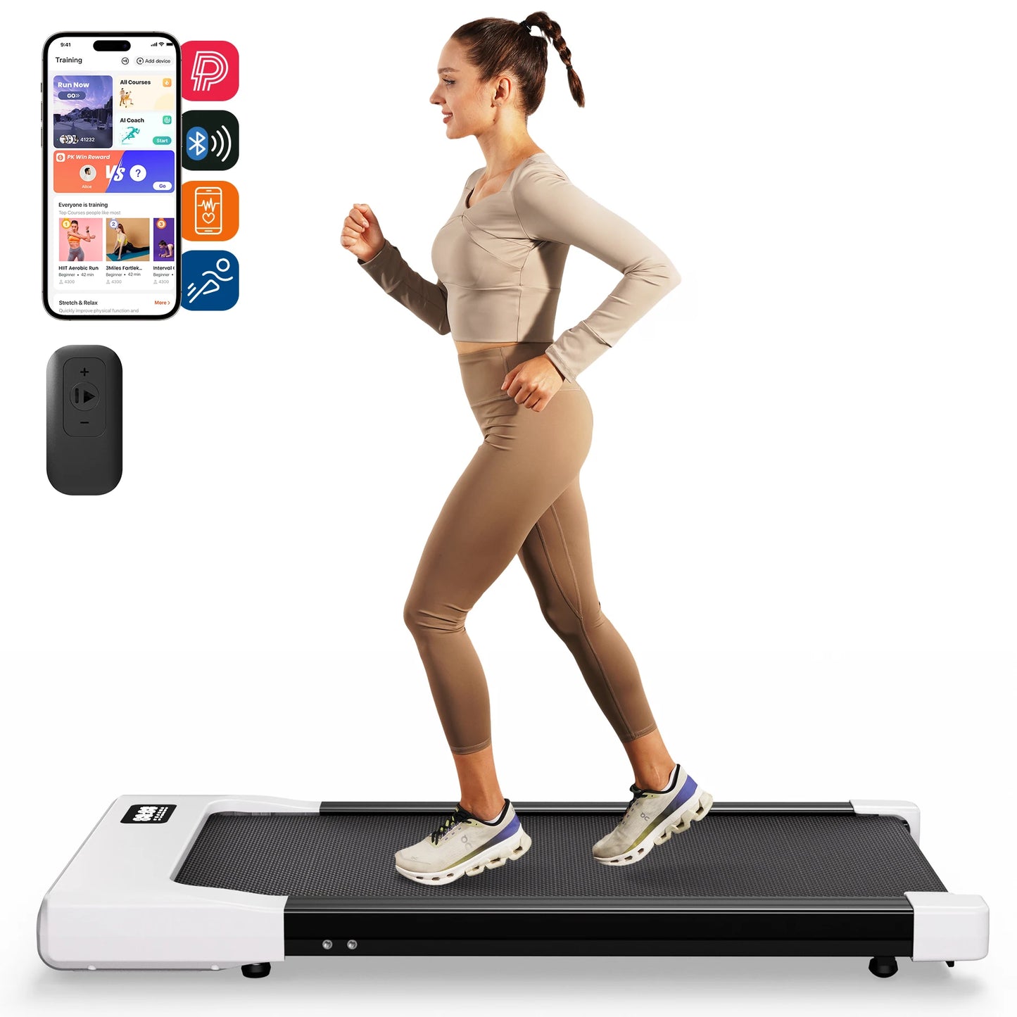 2-in-1 Walking Pad Under Desk Treadmill