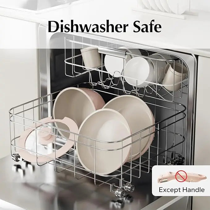 11pcs Ceramic Nonstick Cookware Set Oven Safe