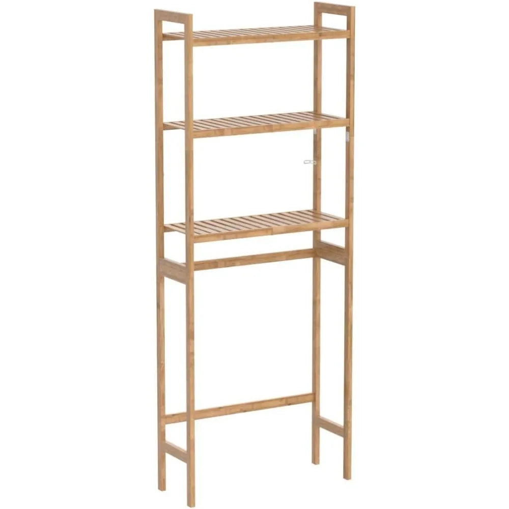Over Toilet Storage 3-Tier Bamboo Organizer