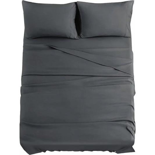 Dark Grey Queen Deep Pocket Sheet Set