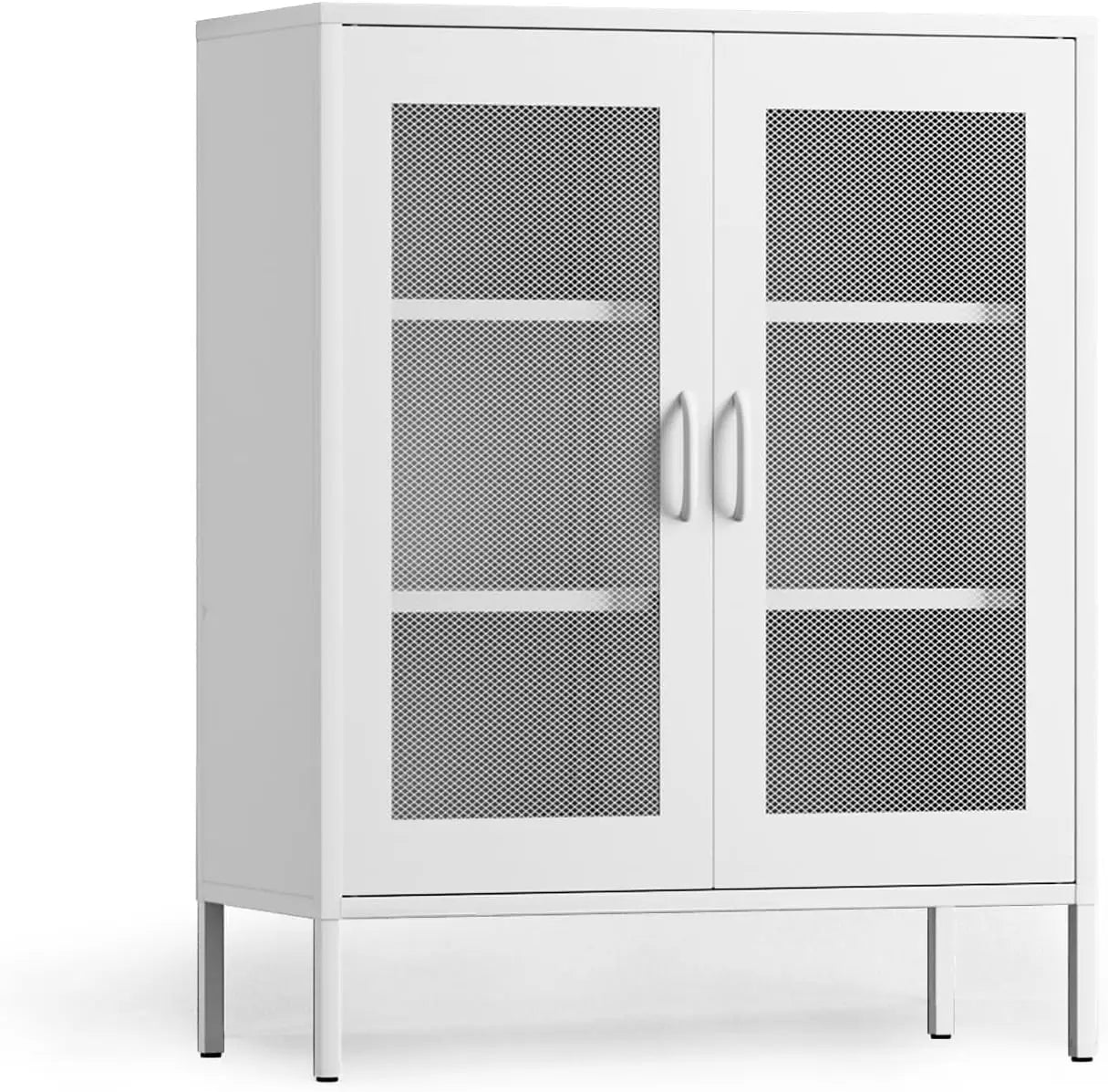 Metal Buffet Sideboard Cabinet with Adjustable Storage