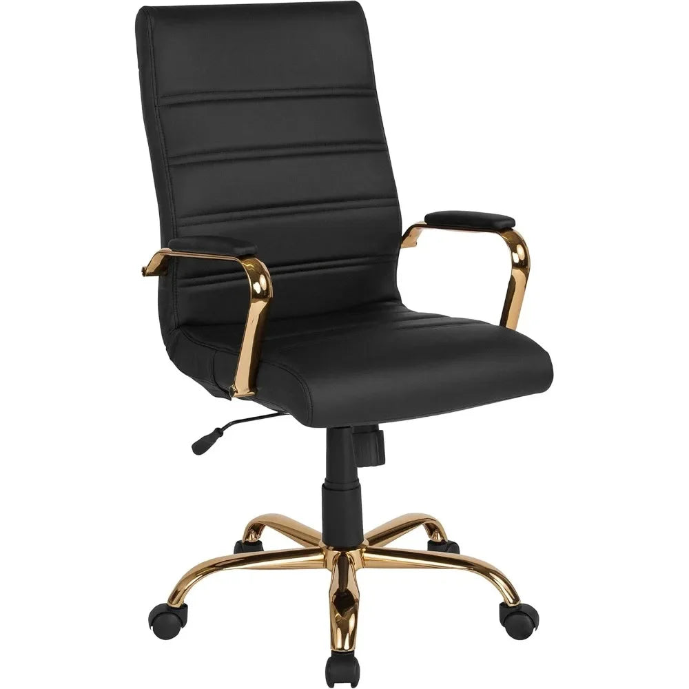 High Back Black Leather Executive Office Chair