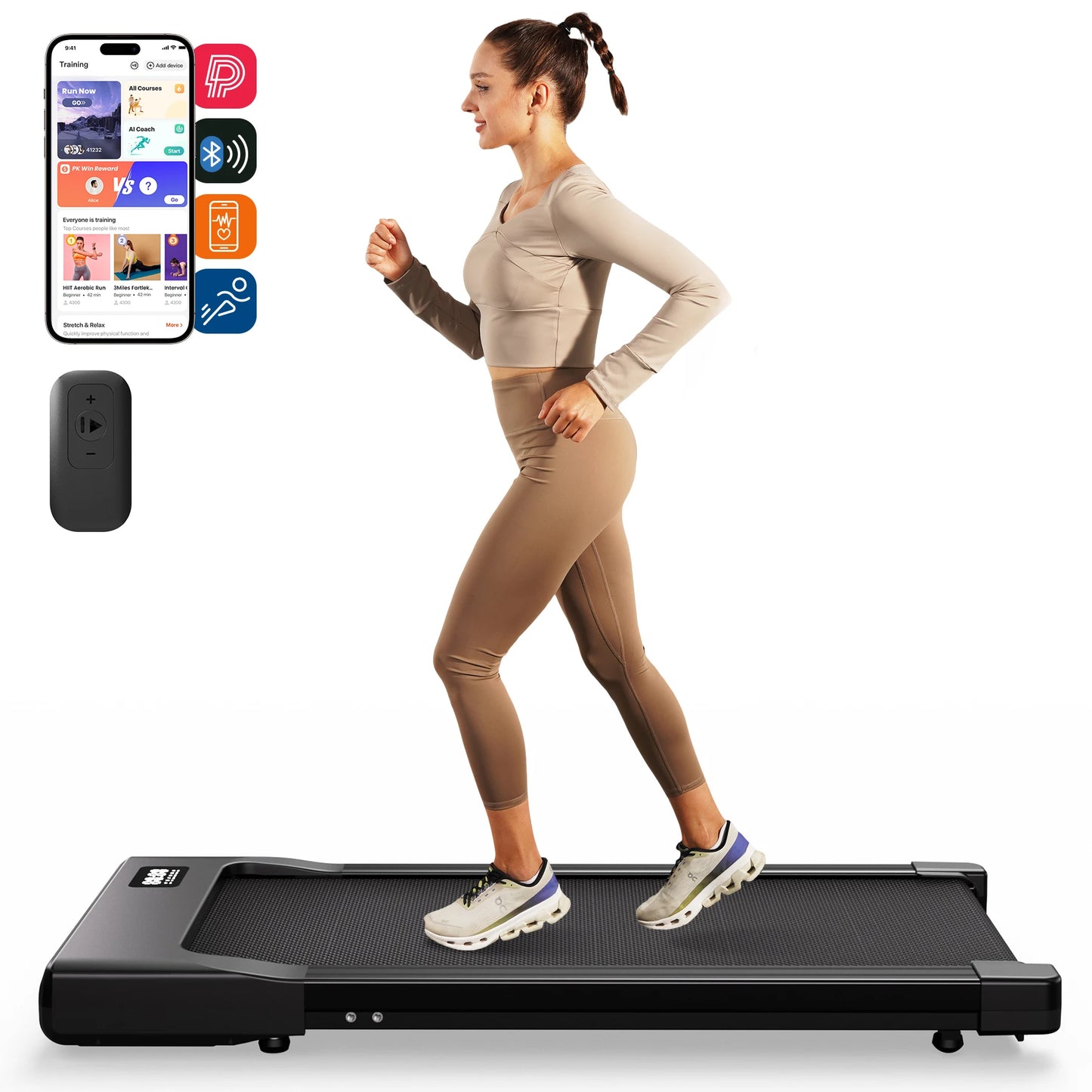 2-in-1 Walking Pad Under Desk Treadmill