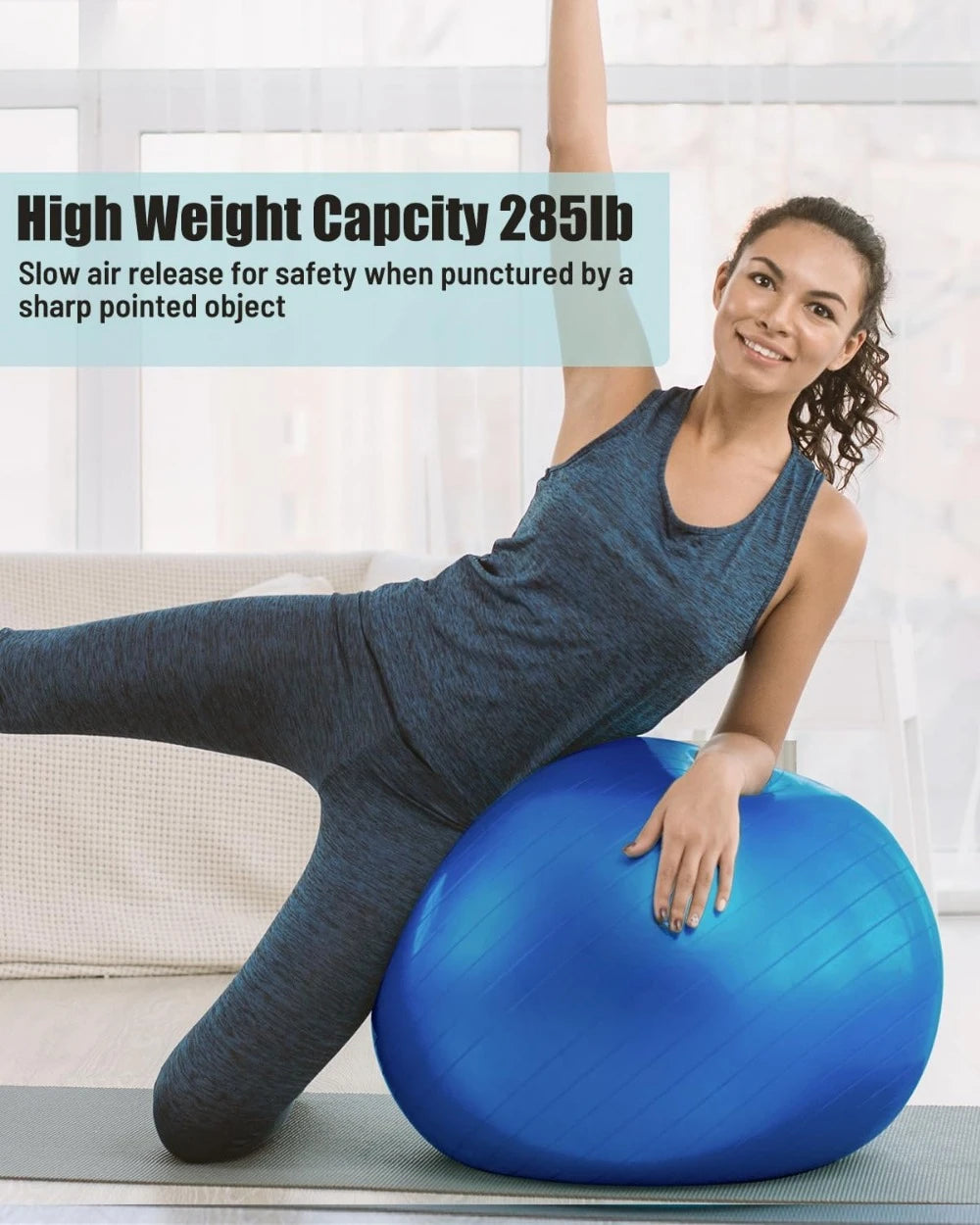 Anti-Slip Yoga Ball Stability Balance Exercise Chair