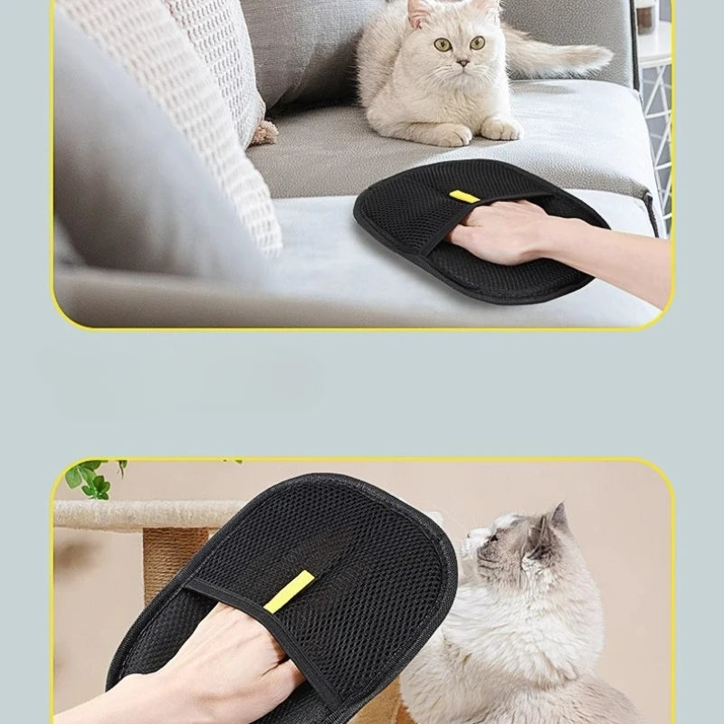 Pet Grooming Deshedding Glove for Dogs & Cats