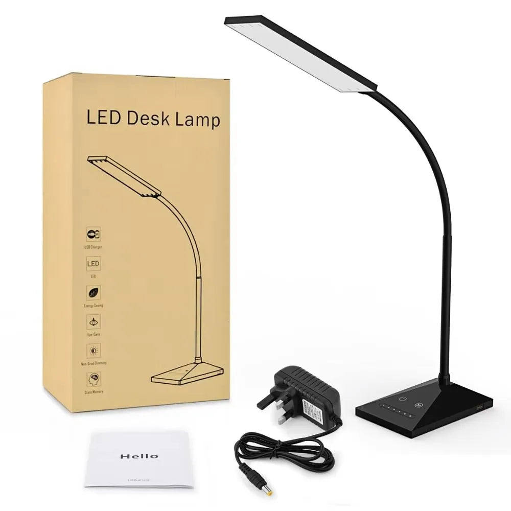 12W LED Desk Lamp Dimmable Touch Sensor