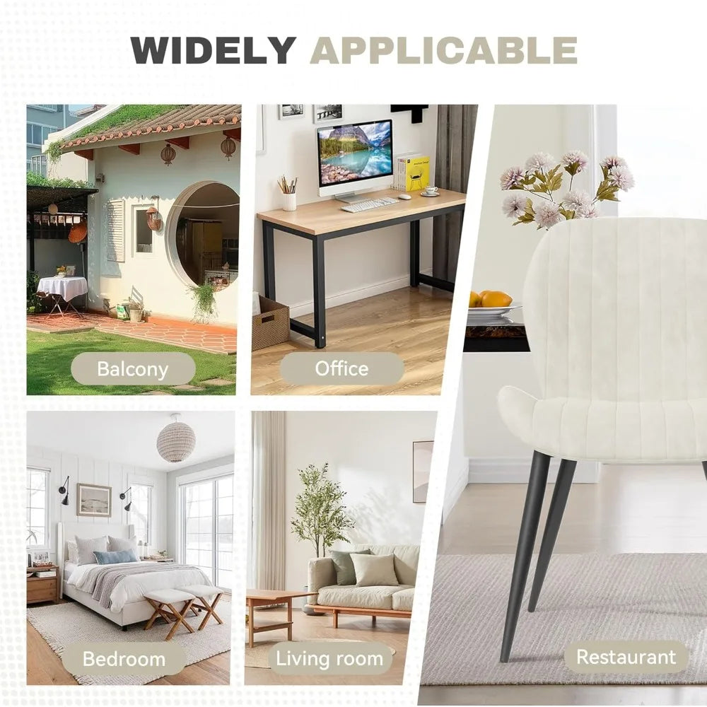 Set of 4 Modern Upholstered Dining Chairs