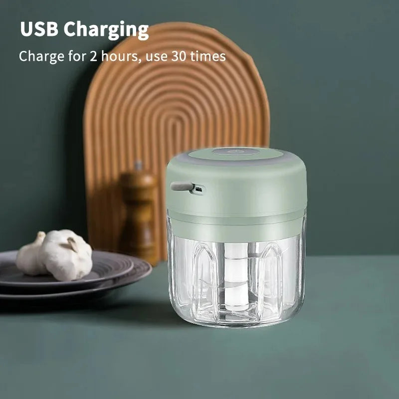 Mini Wireless USB Electric Garlic Vegetable Chopper
