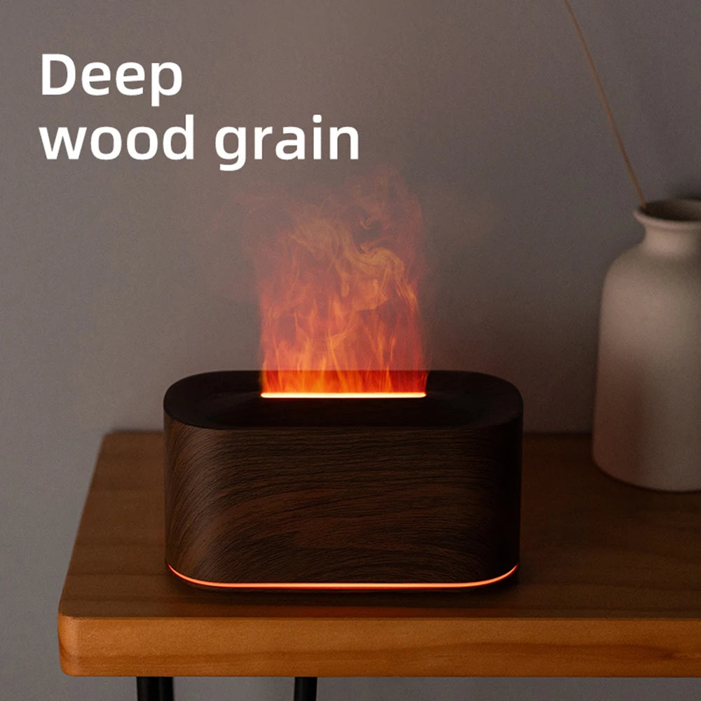 Flame Colorful LED Aroma Essential Oil Diffuse