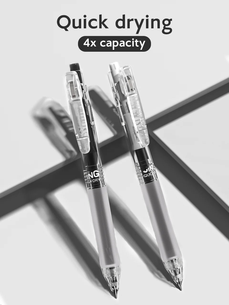 12-Pack Retractable Ultra-Fine Gel Pens