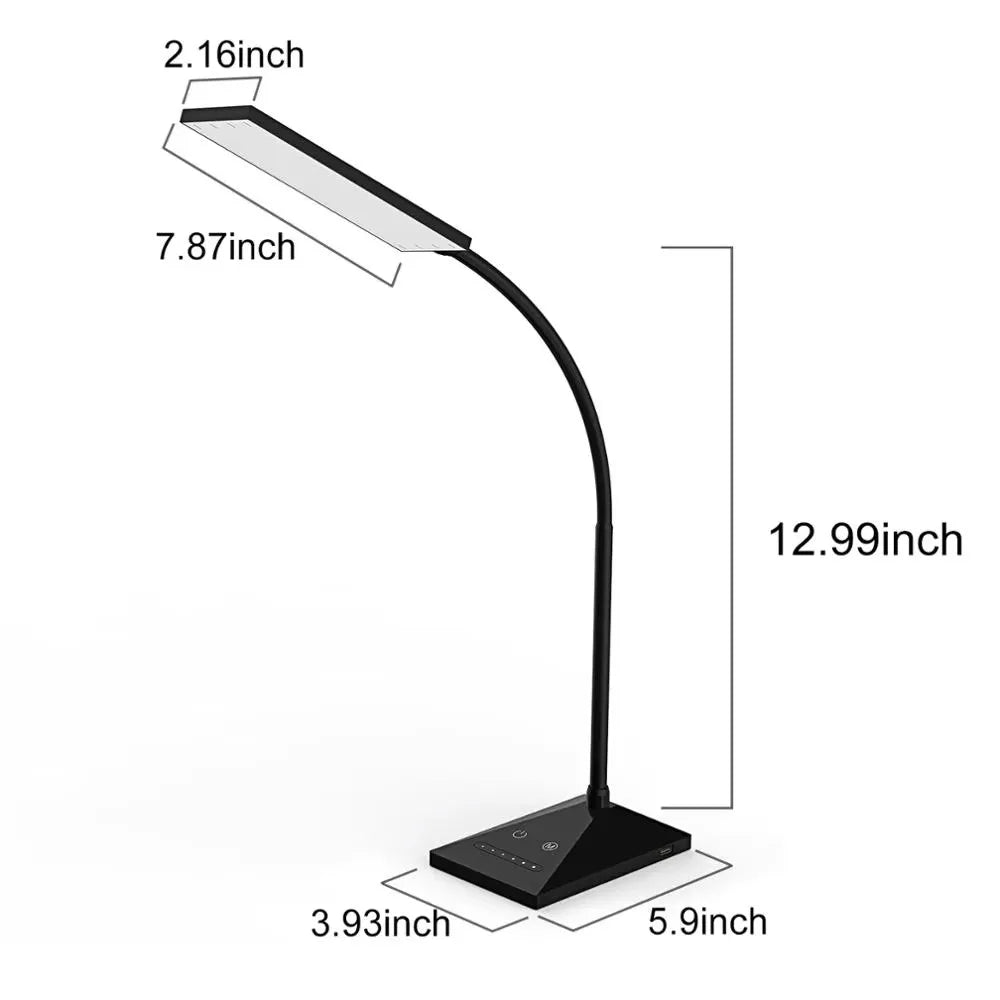 12W LED Desk Lamp Dimmable Touch Sensor