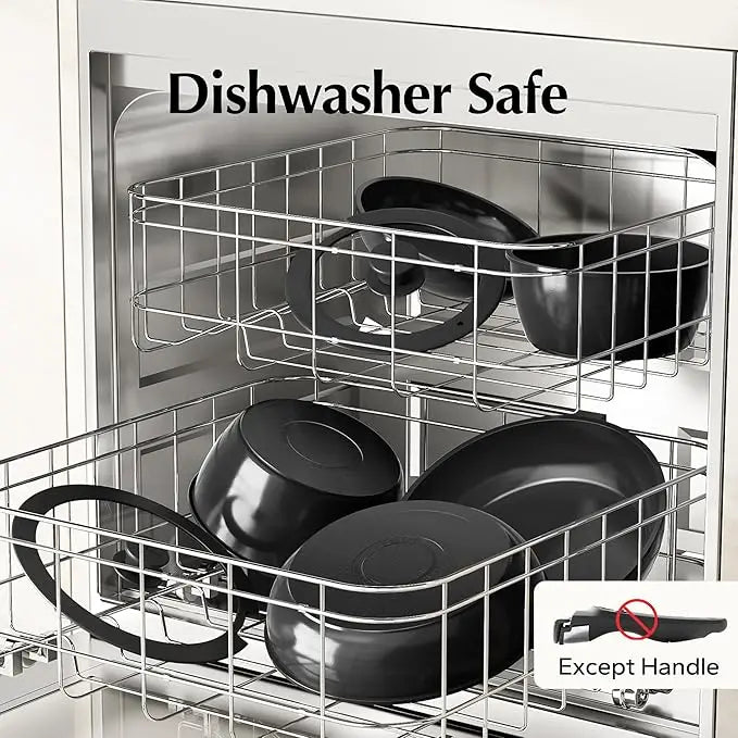 11pcs Ceramic Nonstick Cookware Set Oven Safe