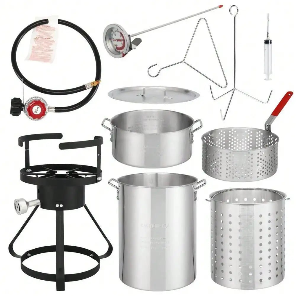 Propane 30Qt Turkey Fish Fryer Boiler Set