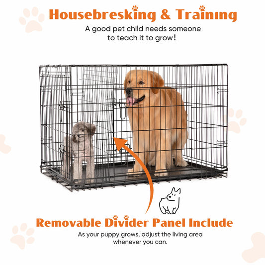 Double Door Extra Large Dog Cage