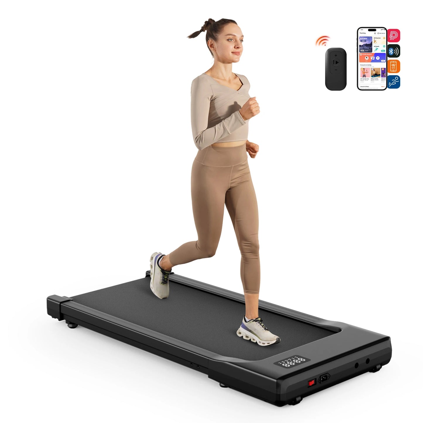 2-in-1 Walking Pad Under Desk Treadmill
