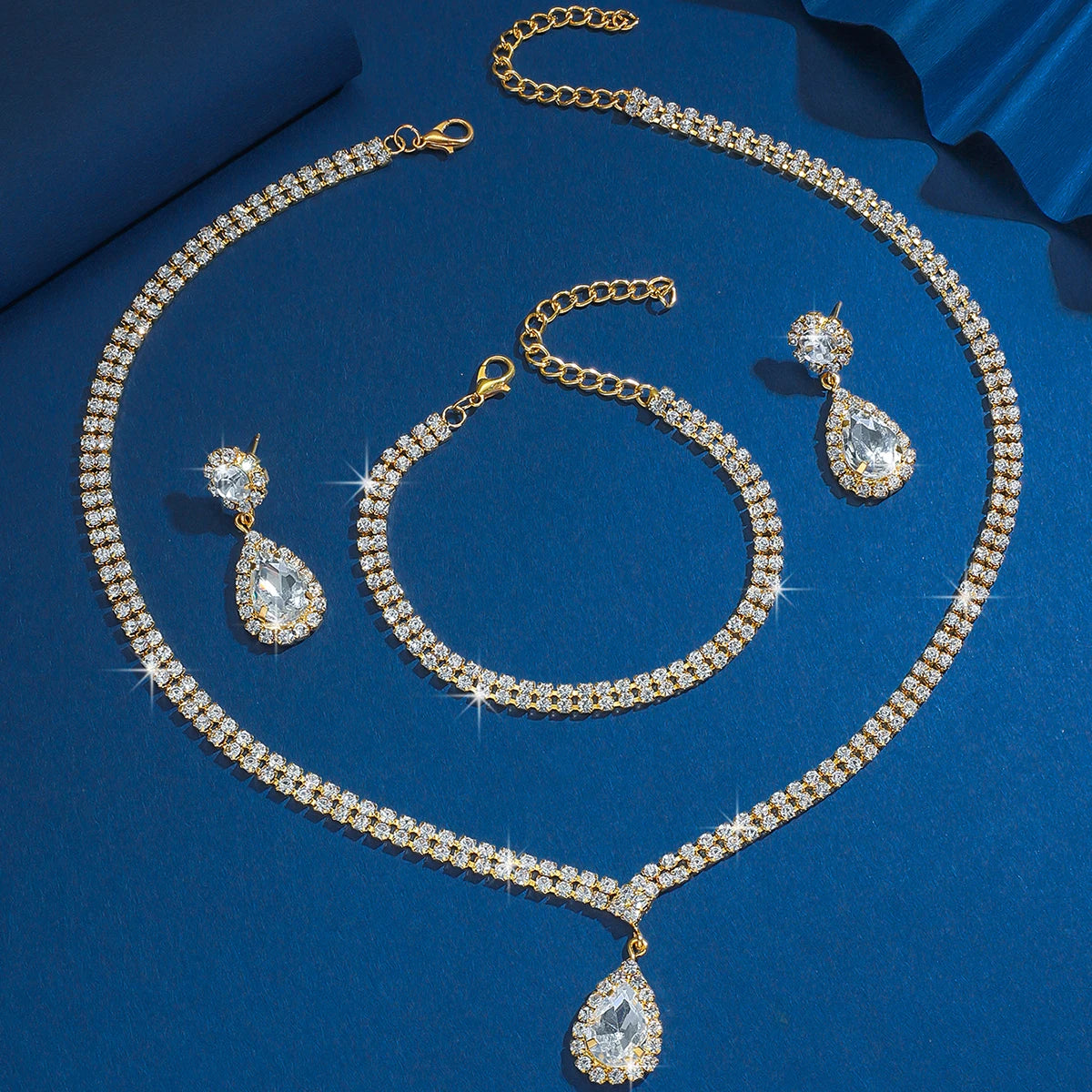 Women’s Copper Water Drop Jewelry Set