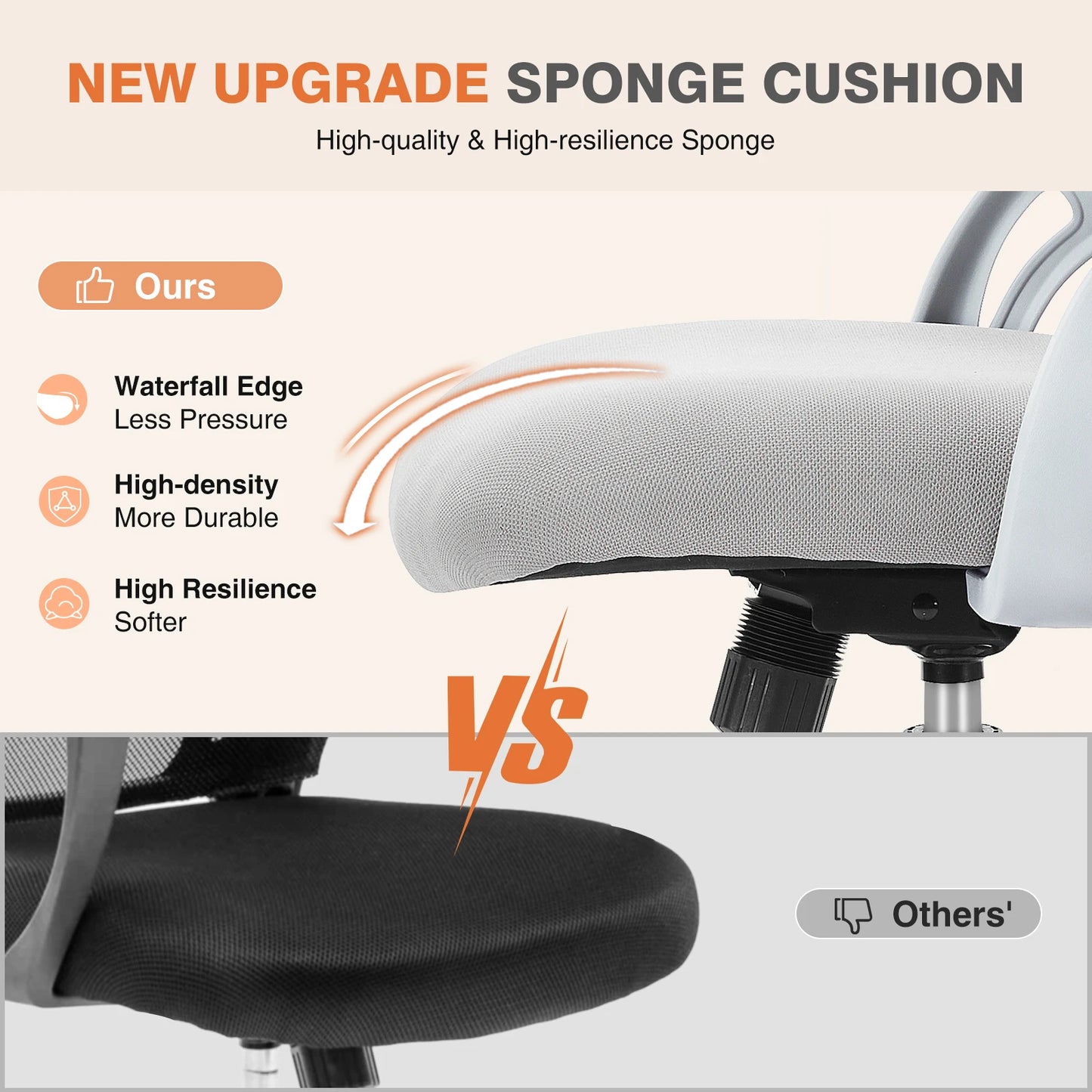 Ergonomic Mesh Office Chair Adjustable Swivel Rolling
