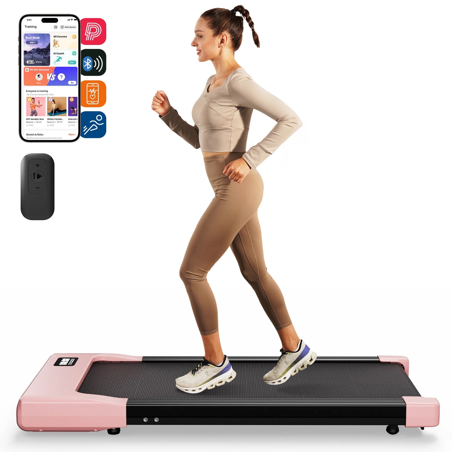 2-in-1 Walking Pad Under Desk Treadmill