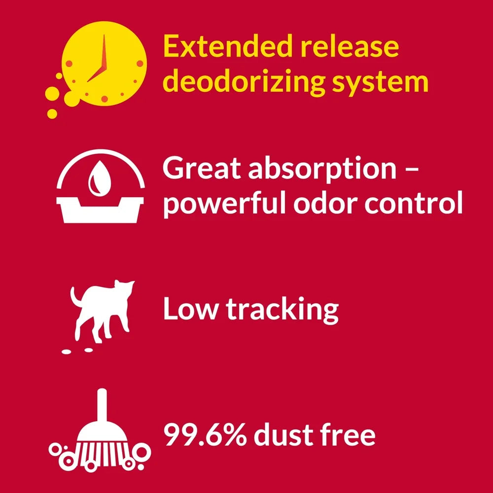 48lb Multi-Cat Non-Clumping Clay Litter Odor