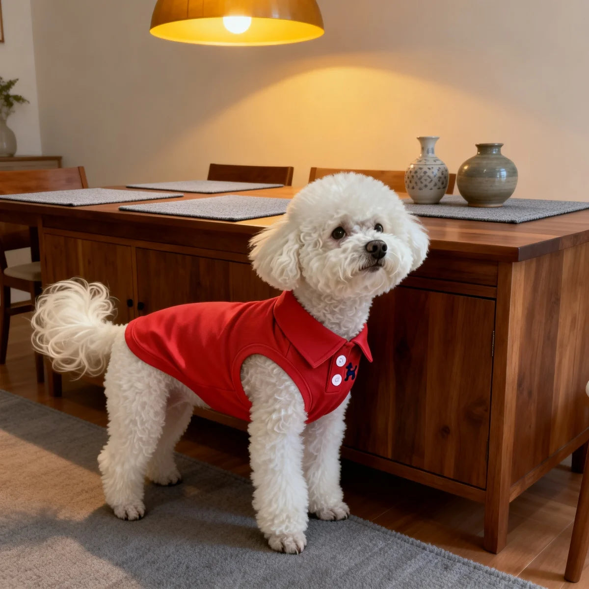 Soft Breathable Puppy & Cat Polo Shirt