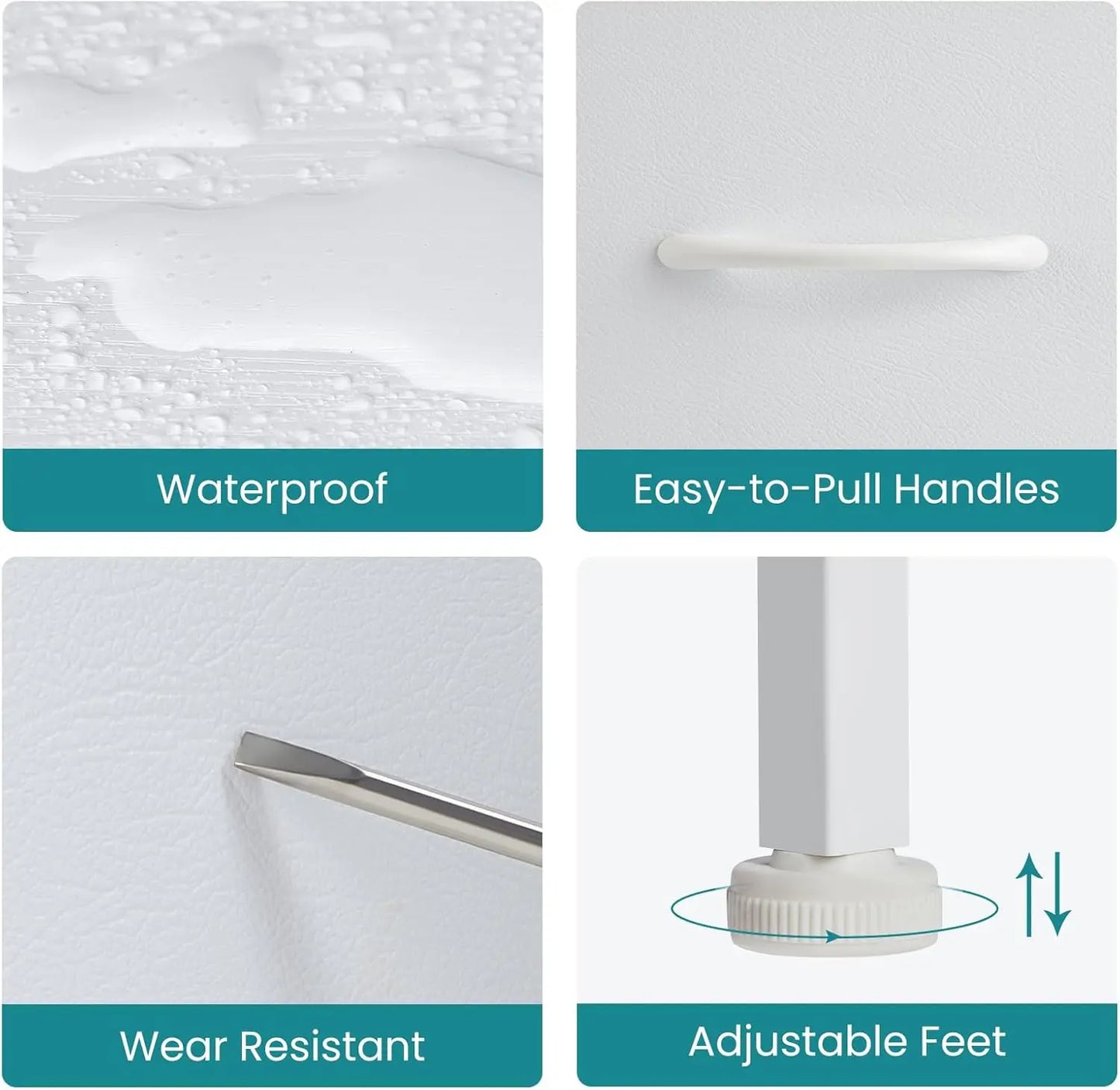 7-Drawer Fabric Dresser Organizer TV Stand