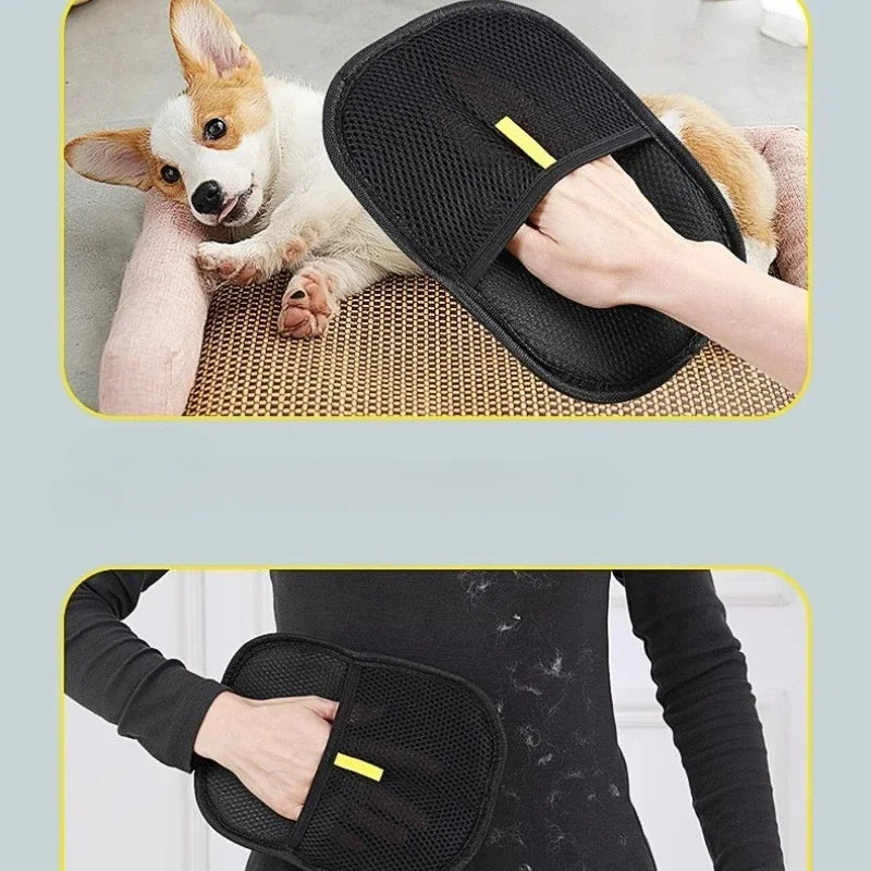 Pet Grooming Deshedding Glove for Dogs & Cats