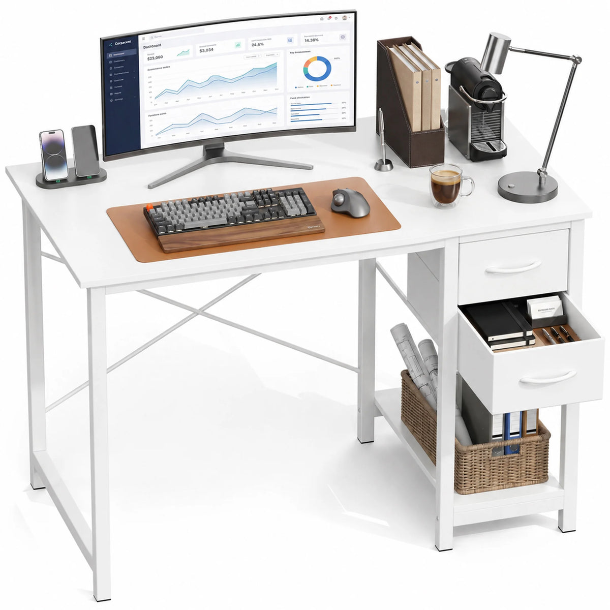 MCQ 40 Inch Small Space Computer Desk