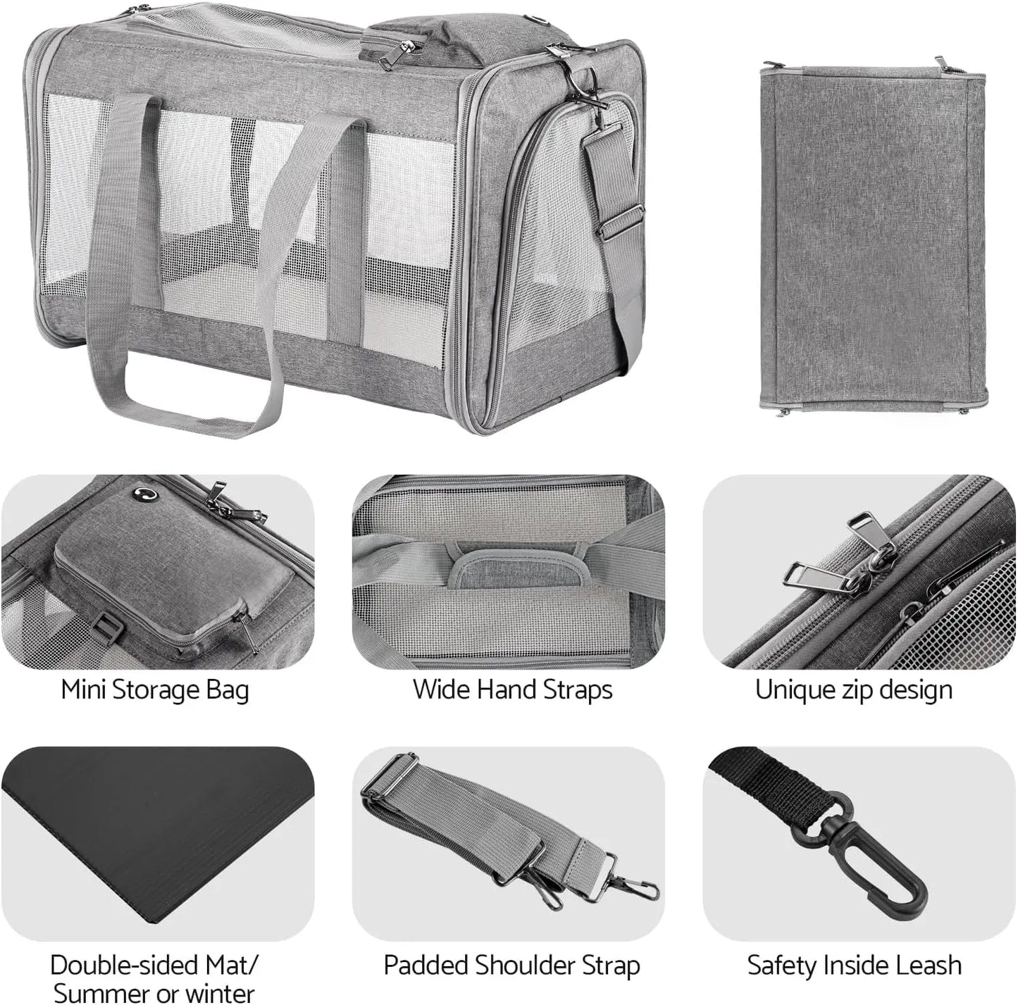 Airline-Approved Soft Pet Carrier for Travel