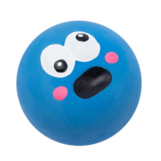 Durable Dog Chew Ball Squeaky Rubber Toy