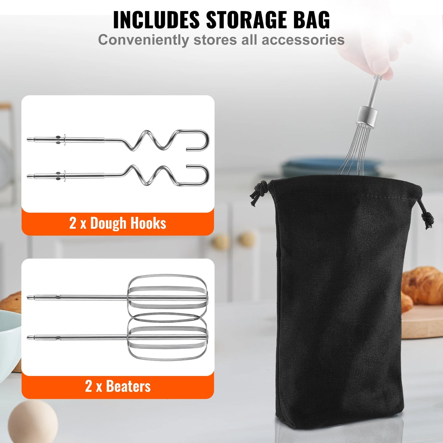 Cordless Electric Hand Mixer