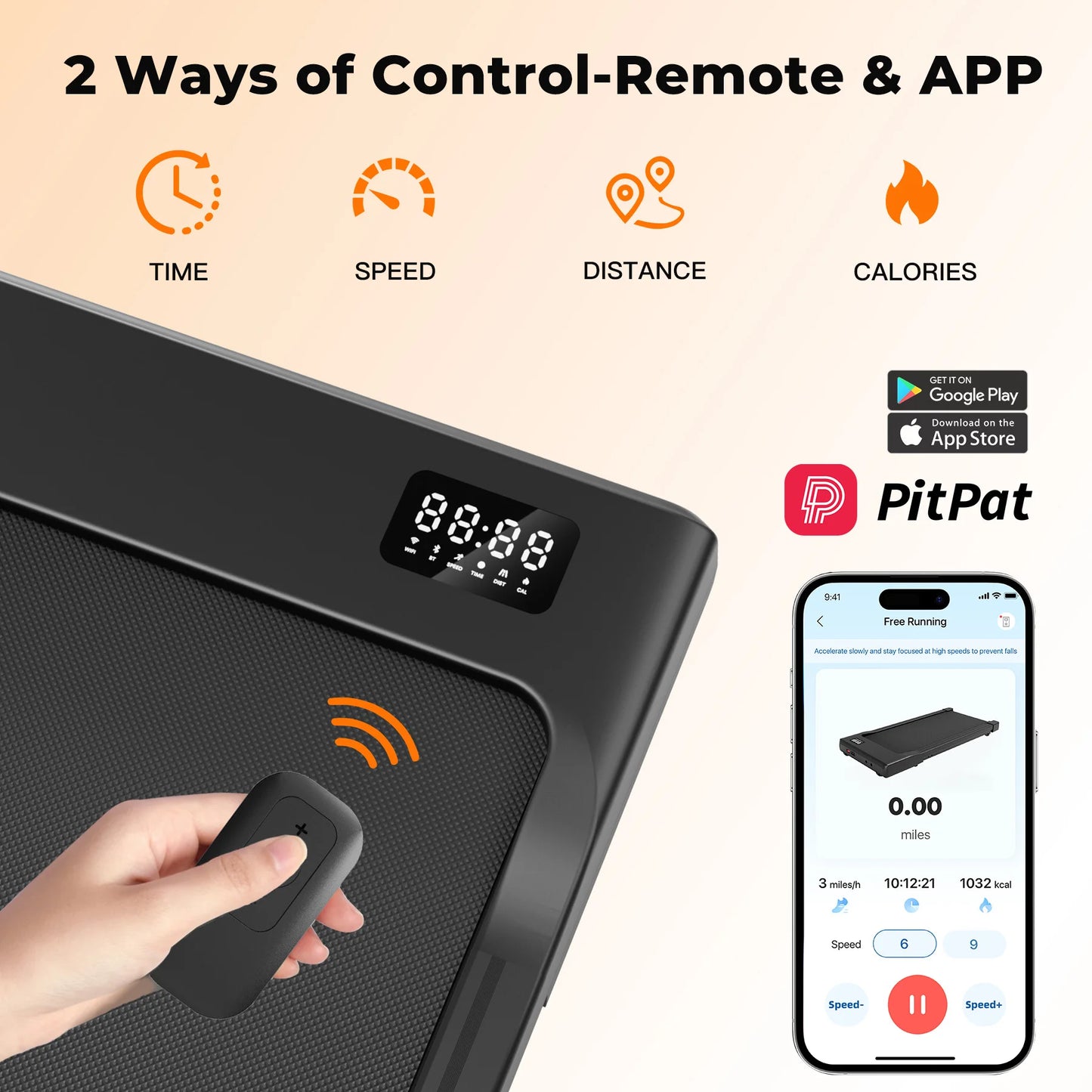 2-in-1 Walking Pad Under Desk Treadmill