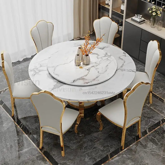 Modern Glass Top Breakfast Dining Table Set