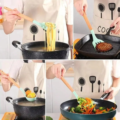 12-Piece Heat Resistant Silicone Kitchen Utensil Set