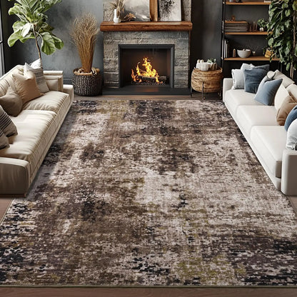 Modern Abstract Boho Area Rug for Living Rooms