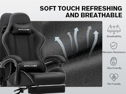 Ergonomic GTPLAYER Gaming Chair with Footrest