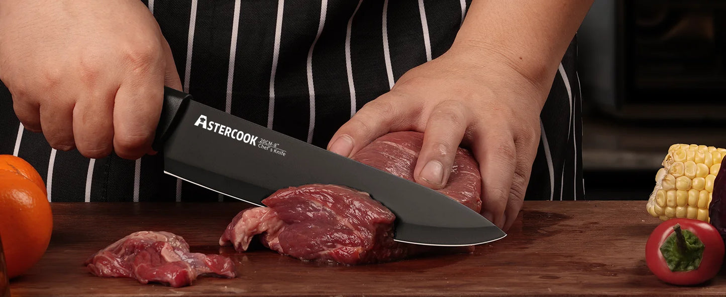 15-Piece Stainless Steel Knife Block Set