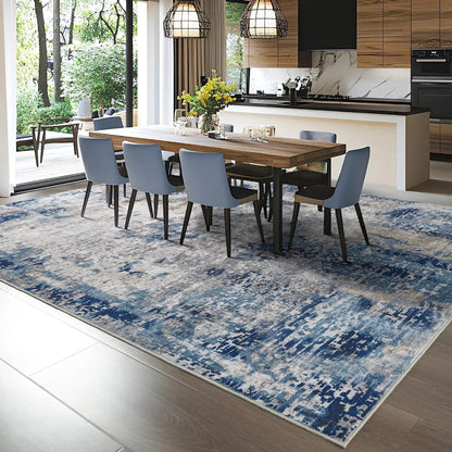 Modern Abstract Boho Area Rug for Living Rooms