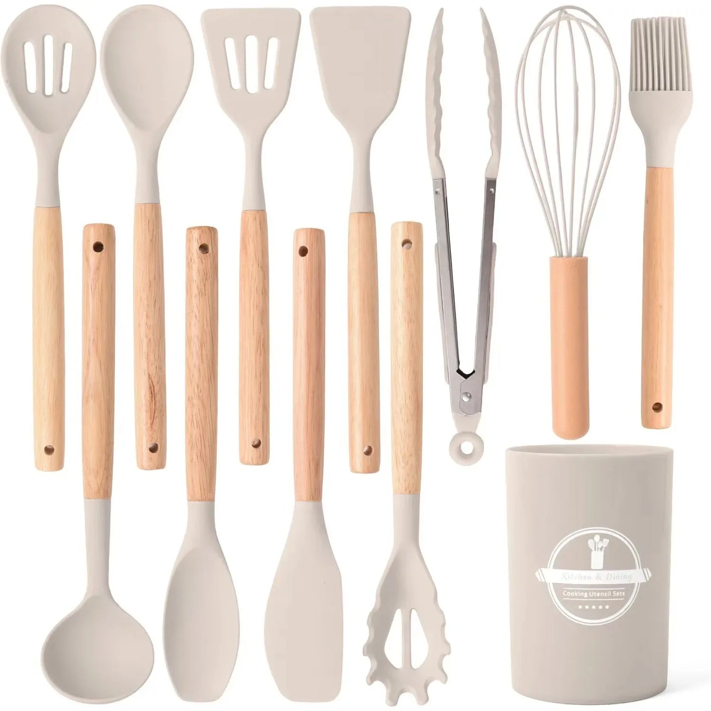 12-Piece Heat Resistant Silicone Kitchen Utensil Set