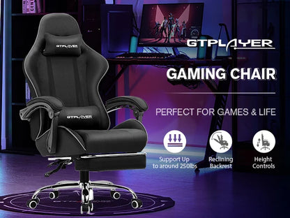 Ergonomic GTPLAYER Gaming Chair with Footrest