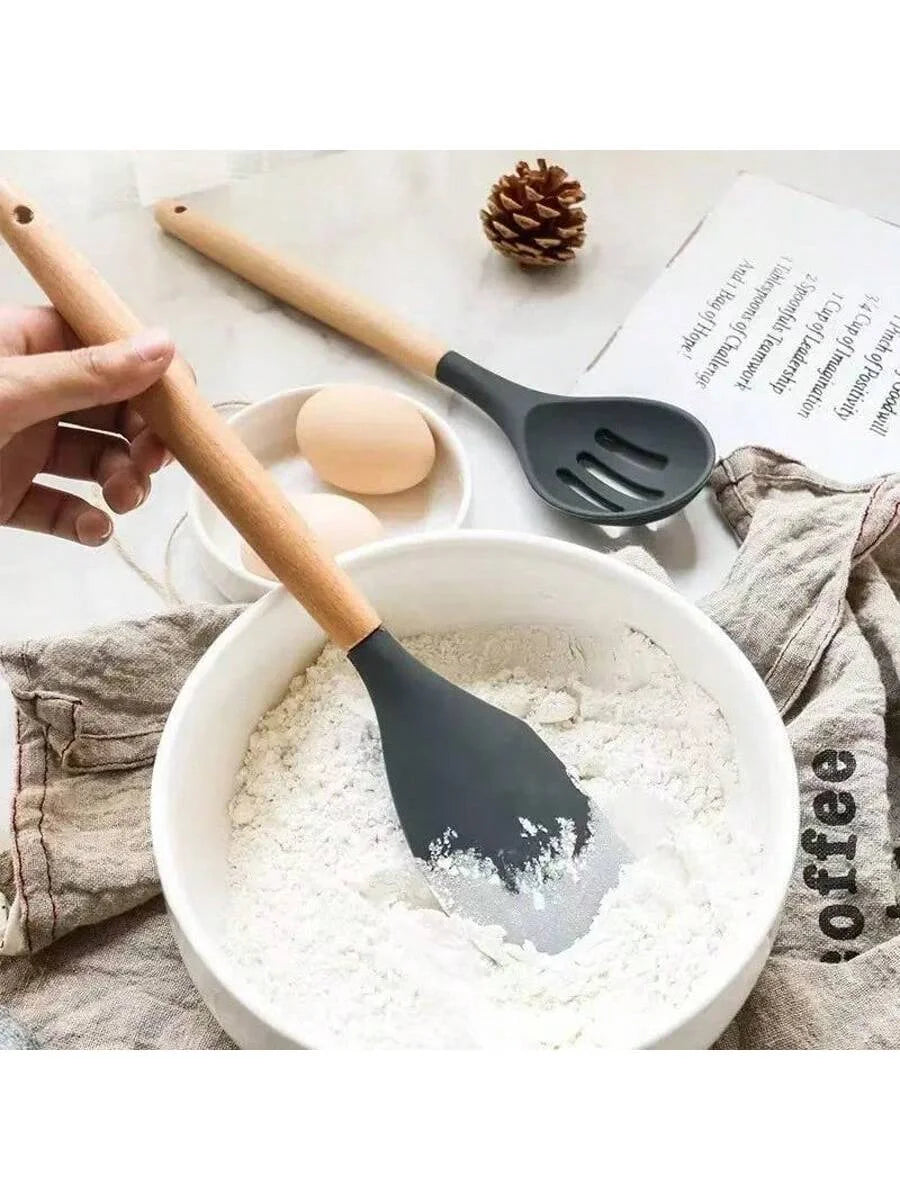 12-Piece Heat Resistant Silicone Kitchen Utensil Set
