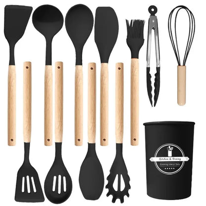 12-Piece Heat Resistant Silicone Kitchen Utensil Set