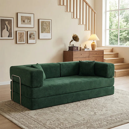 4-in-1 Queen Corduroy Futon Sofa Bed