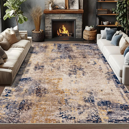 Modern Abstract Boho Area Rug for Living Rooms