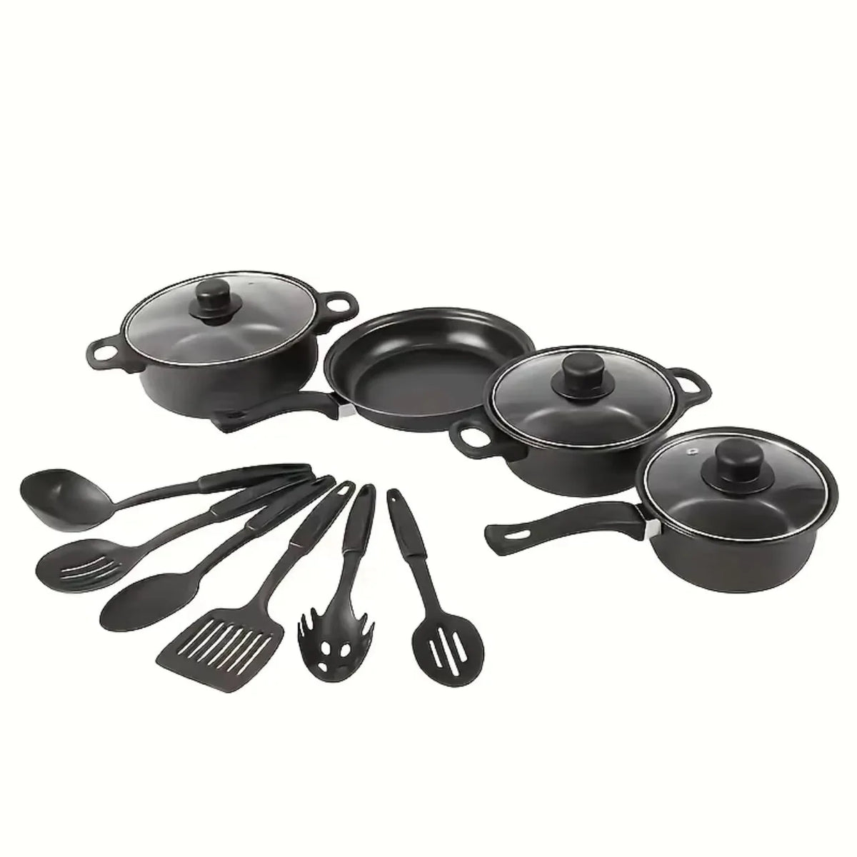 13-Piece Nonstick Cookware Set – Induction-Compatible Pots & Pans with Utensils