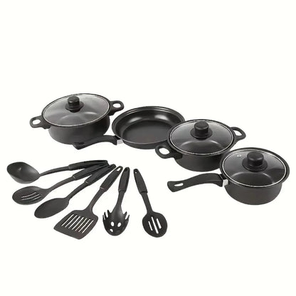 13-Piece Nonstick Cookware Set – Induction-Compatible Pots & Pans with Utensils